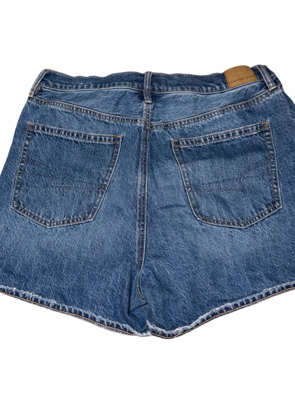 American Eagle Outfitters PRIDE 🏳️‍🌈 Dark Blue High-Rise Denim Shorts - Picture 8 of 10